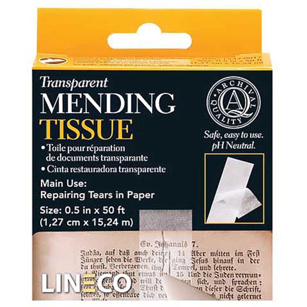 Craft Supplies, Art & School, Lineco, Transparent, Mending Tissue, 725